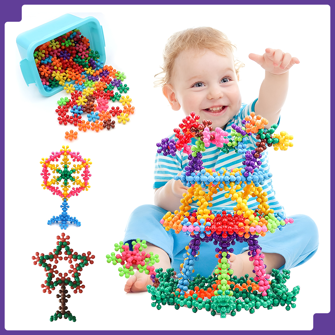 Educational Star Building Blocks Toys | Improves Creativity & Construction Blocks for Kids + FREE 2000+ Pages PDF Worksheet For Kids