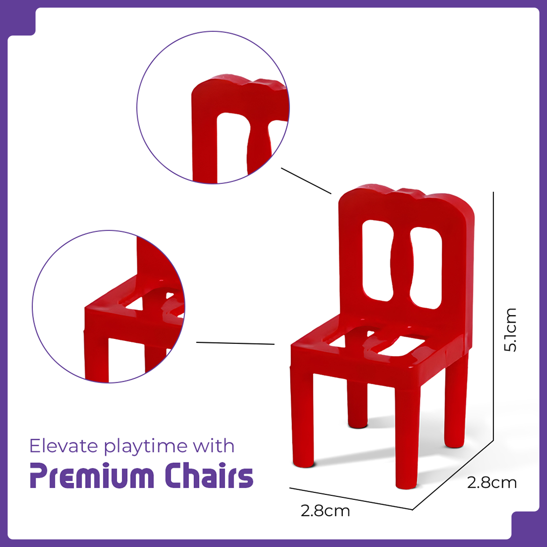 🔥Chairs Stacking Tower Balancing Game || 36 Pcs Chairs Toys Set💥