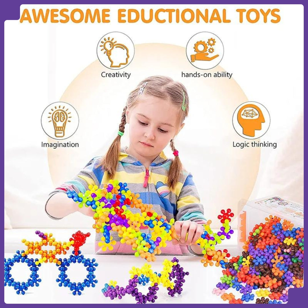 Educational Star Building Blocks Toys | Improves Creativity & Construction Blocks for Kids + FREE 2000+ Pages PDF Worksheet For Kids