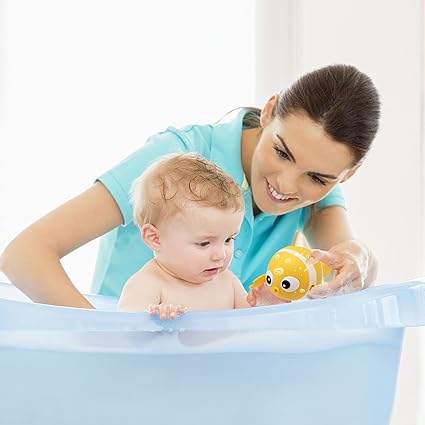 Floating Wind-Up Bath Toys for Kids – Safe Non-Toxic Swimming Fish | Fun Screen-Free Playtime & Stress-Free Bathing | 3+ years (7 Pcs))