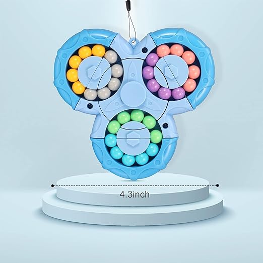 Magical Bean Puzzle Toy | Speed Spin Triangle | Stress Reliever Toy | Anxiety Relief Rotating Puzzle | Magical Bean Cube for Focus & Relaxation