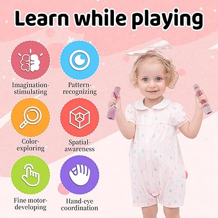 Mumma Mall - Magical Kaleidoscope Toy for Kids | Educational Visual Learning Fun (Buy 1 Get 1 FREE)