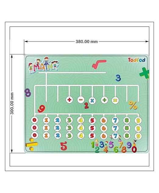 TodFod Wooden Mathematical Maze Puzzle Board Games for Kids - Multicolour