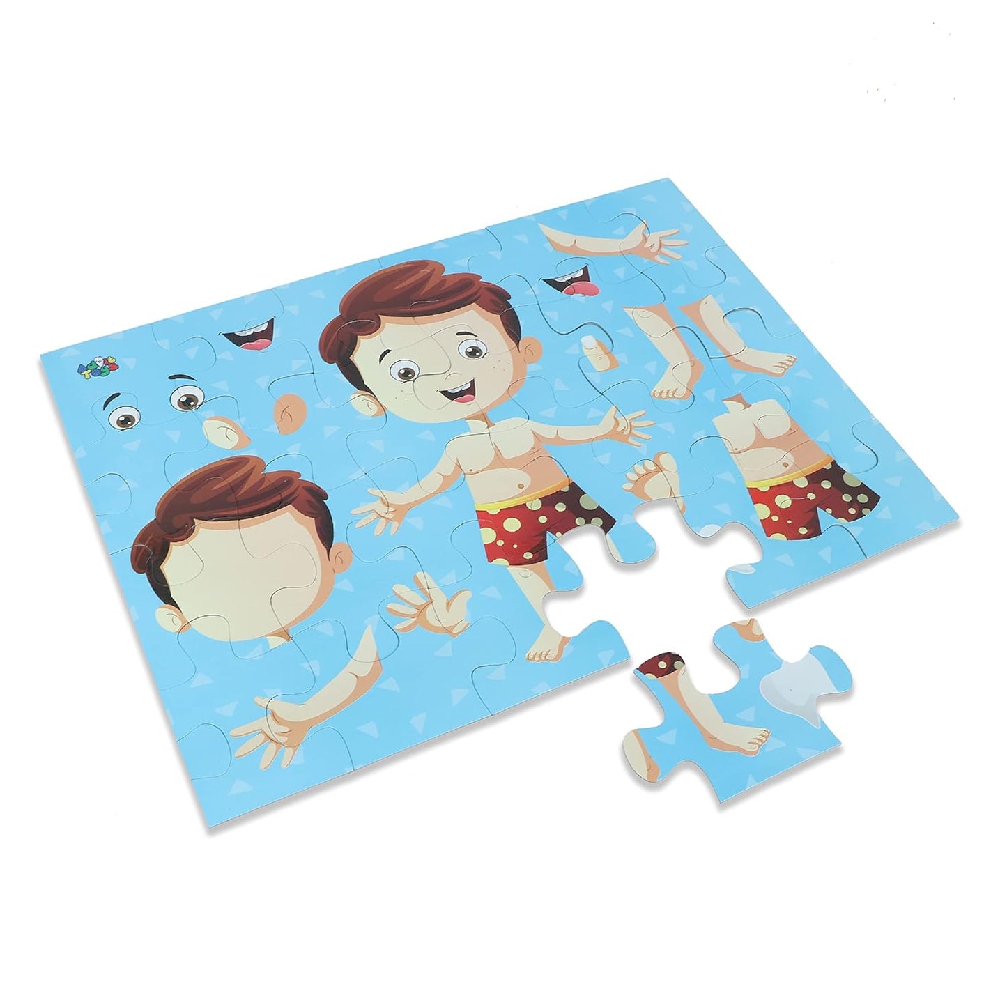 Human Body Parts Learning Puzzle for Kids (24 Pieces with Fun Fact Book Inside)