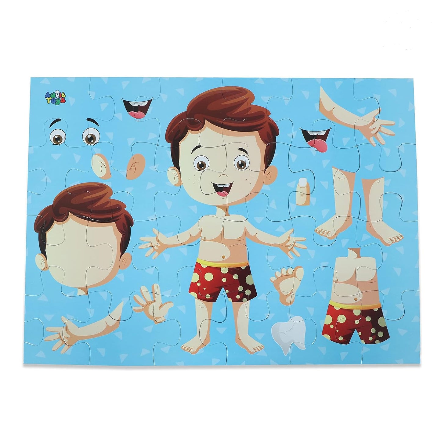 Human Body Parts Learning Puzzle for Kids (24 Pieces with Fun Fact Book Inside)