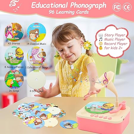 Kids Talking Phonograph – Storytelling Machine with Rhymes & Audio Books in Hindi & English