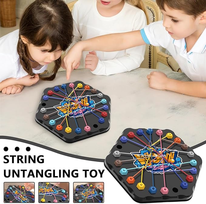 Brain Teasing Rope Puzzle Game | Multi-Level Logic Board for Kids & Families | Educational String Challenge for Home & Travel (Age 3+)