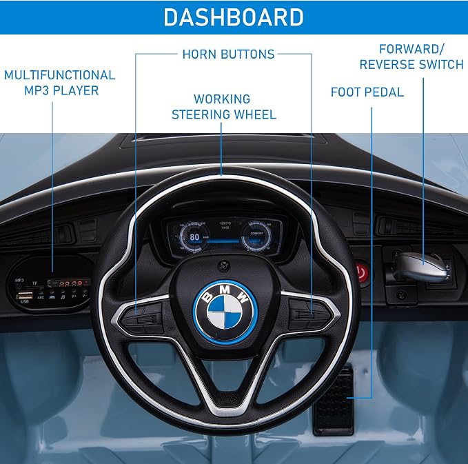Kids BMW i8 Style Electric Ride-On Car