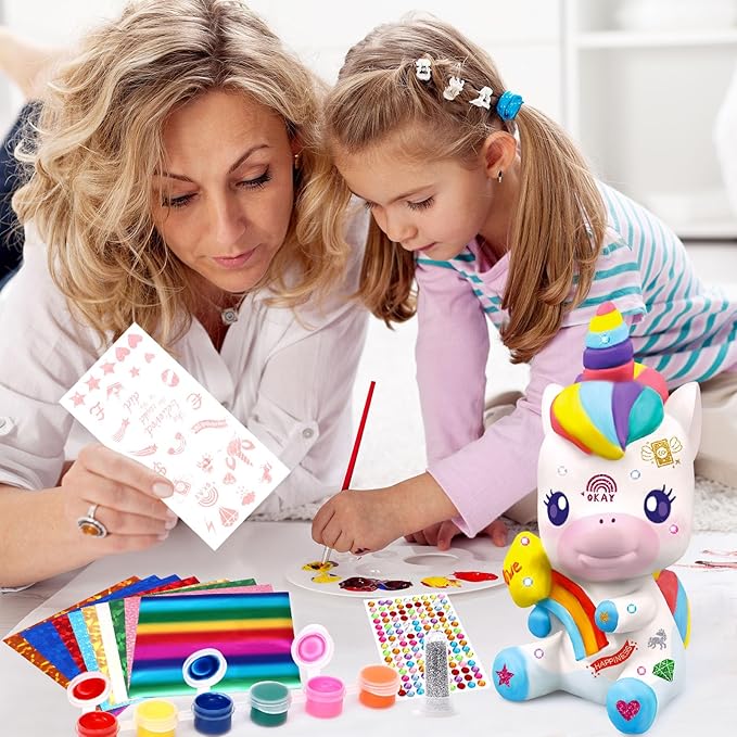 DIY Dinosaur Piggy Bank Painting Kit – Educational Animal Coloring Toy for Kids
