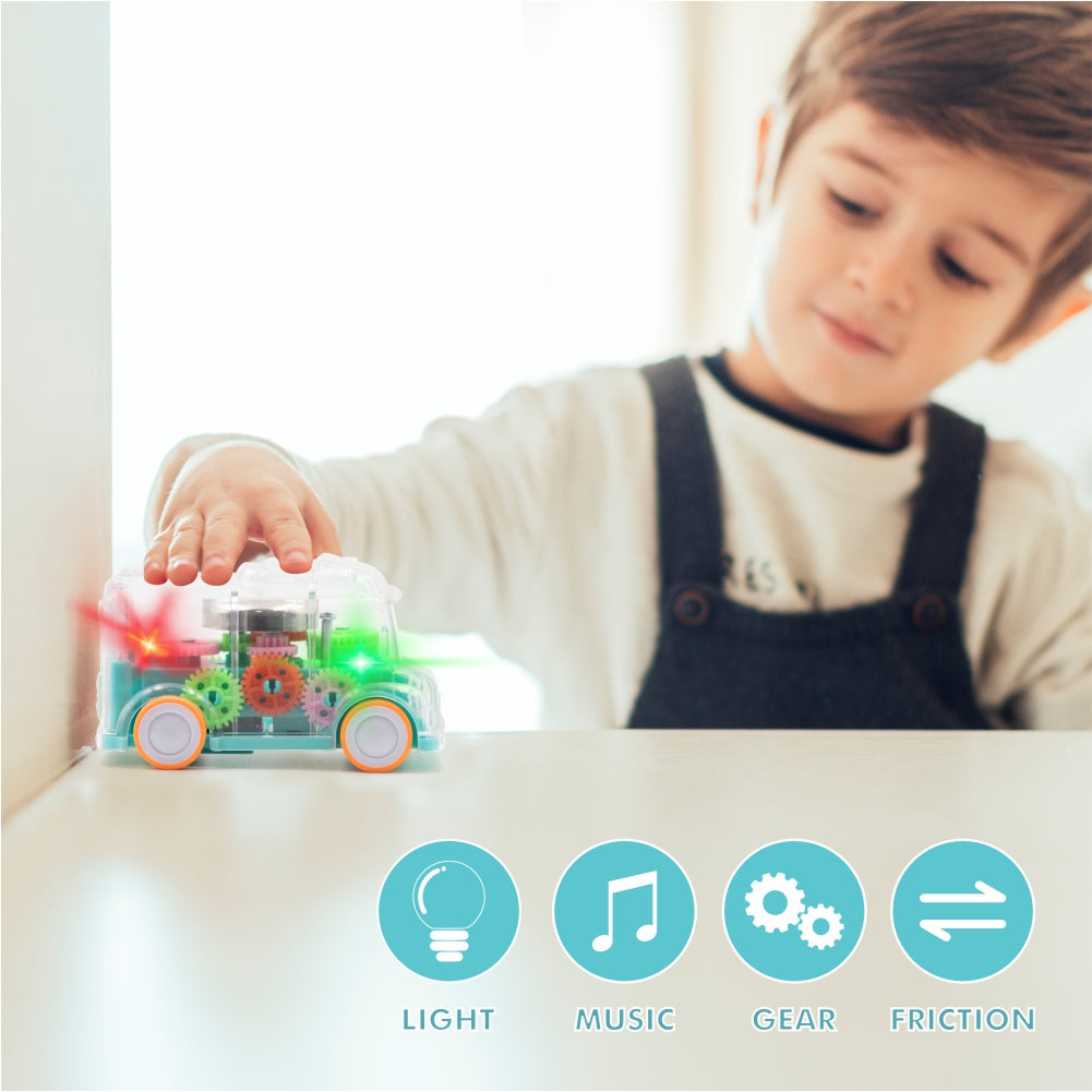 Transparent colorful Gear Bus for Kids (BUY 1 GET 1 FREE)