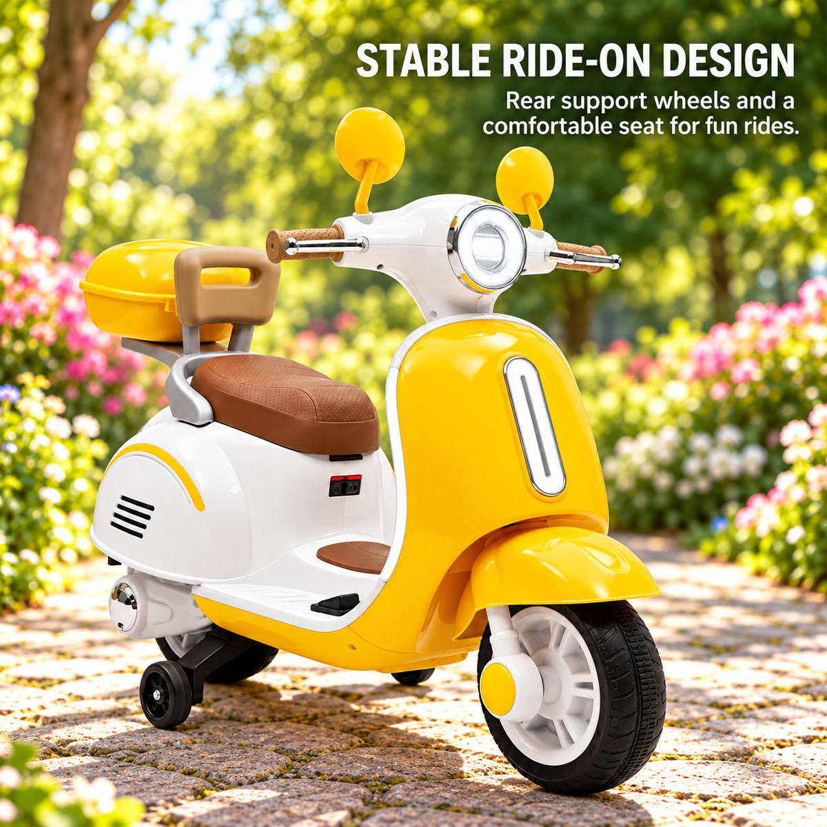 Kids Retro Electric Ride-On Scooter Model 619