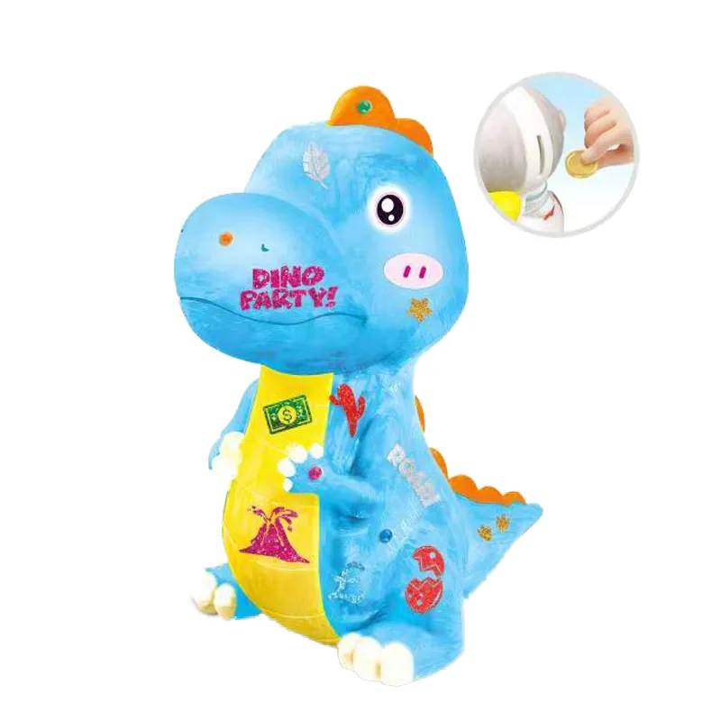 DIY Dinosaur Piggy Bank Painting Kit – Educational Animal Coloring Toy for Kids