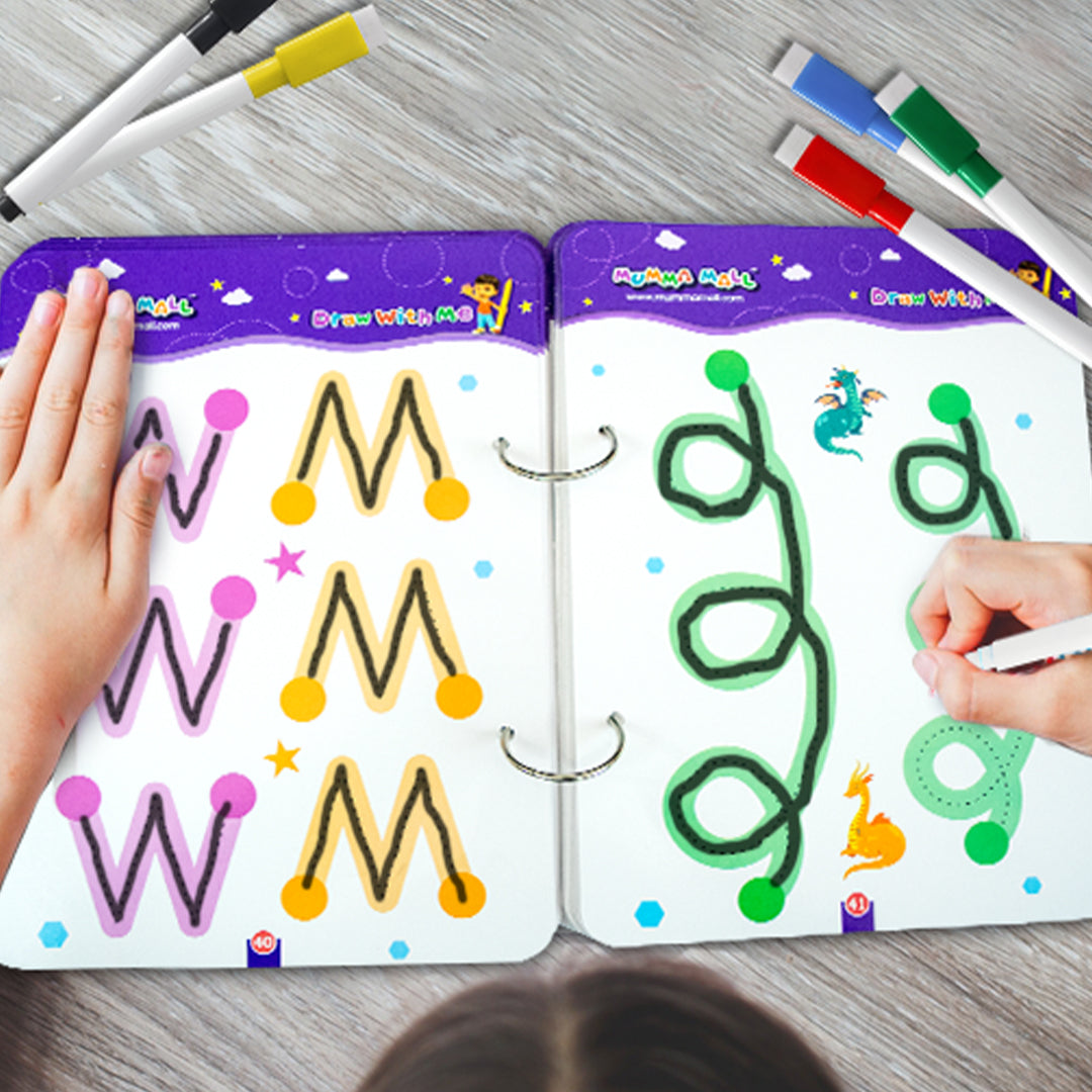 50% OFF - 68 Pages Reusable Tracing Line book to improve HAND WRITING For kids + (FREE Learning 2000+ pages PDF worksheet for kids📚 )