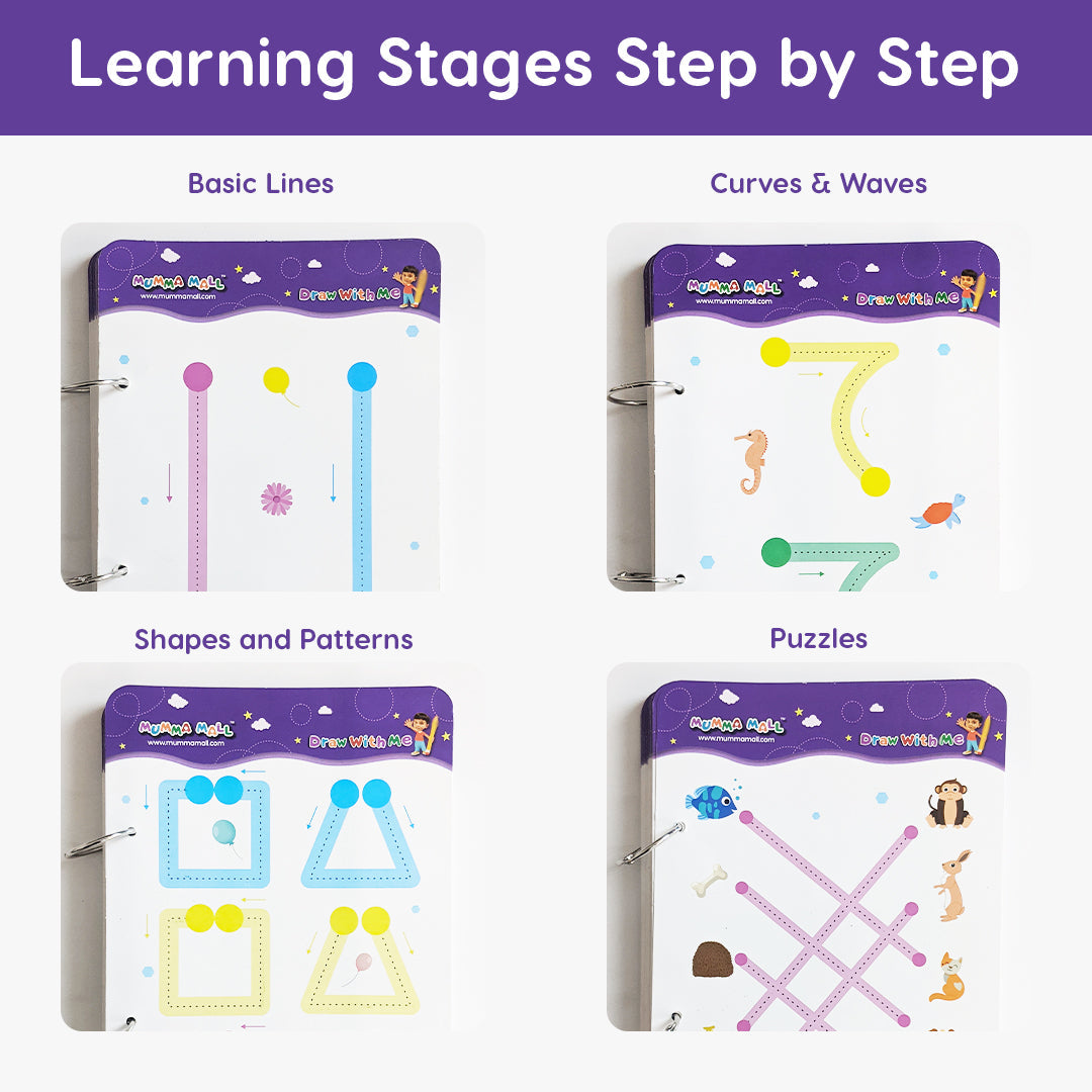 50% OFF - 68 Pages Reusable Tracing Line book to improve HAND WRITING For kids + (FREE Learning 2000+ pages PDF worksheet for kids📚 )