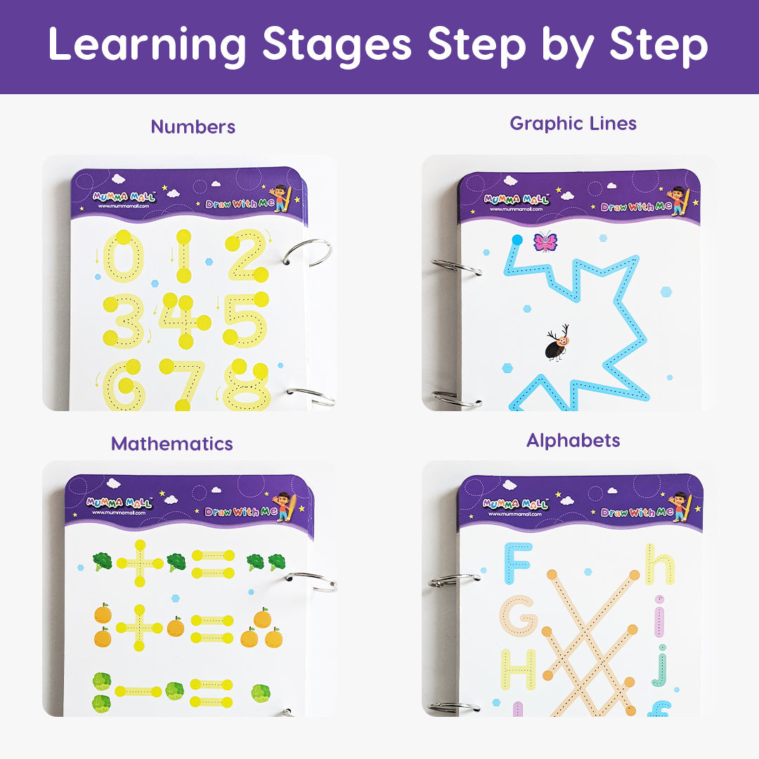 50% OFF - 68 Pages Reusable Tracing Line book to improve HAND WRITING For kids + (FREE Learning 2000+ pages PDF worksheet for kids📚 )