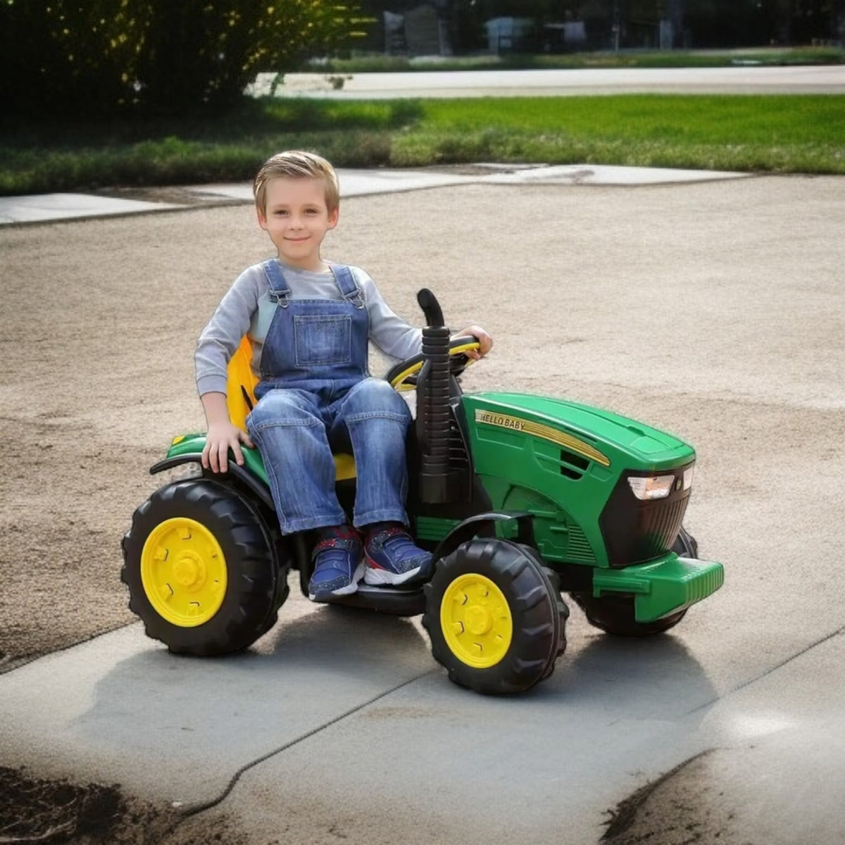 Kids Electric Ride-On Tractor with Trailer