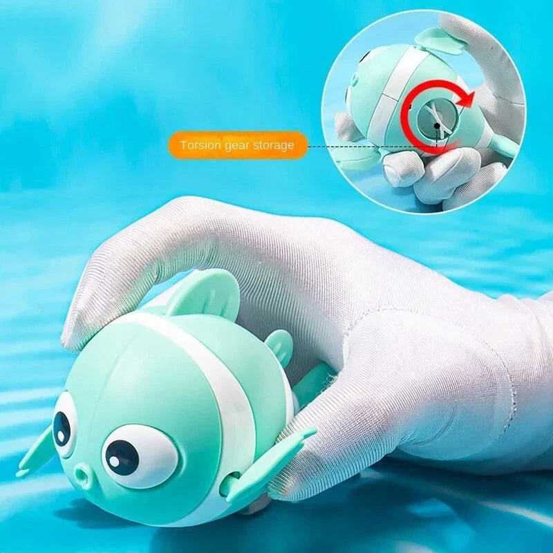 Floating Wind-Up Bath Toys for Kids – Safe Non-Toxic Swimming Fish | Fun Screen-Free Playtime & Stress-Free Bathing | 3+ years (7 Pcs))