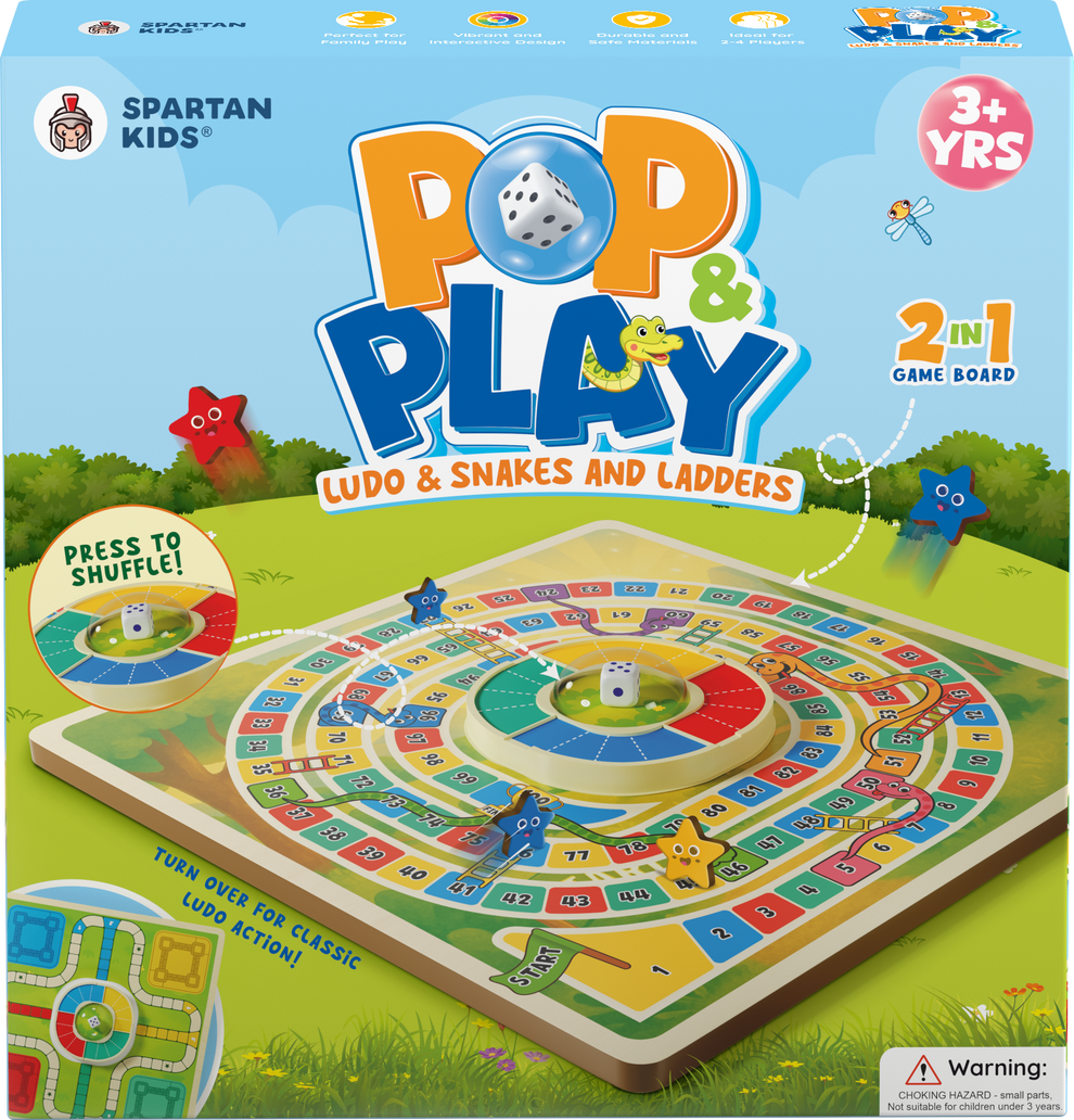 🎉 Press & Play 2-in-1 Ludo Adventure 🐍🪜