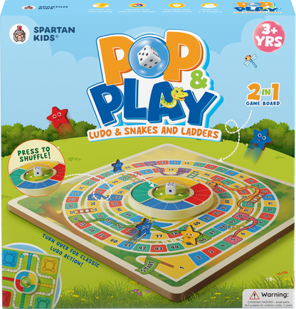 🎉 Press & Play 2-in-1 Ludo Adventure 🐍🪜