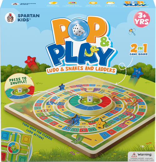 🎉 Press & Play 2-in-1 Ludo Adventure 🐍🪜