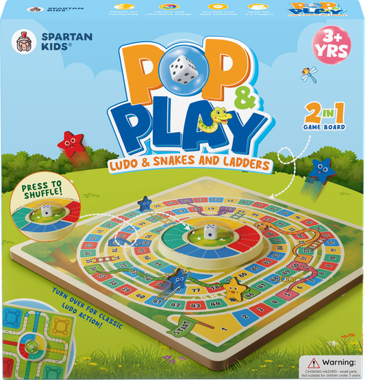🎉 Press & Play 2-in-1 Ludo Adventure 🐍🪜