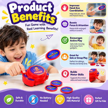 Exciting hand disk shooter toys game set for kids