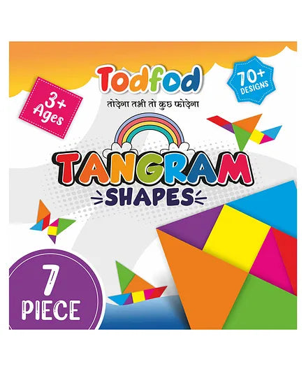 TodFod Wooden Tangram Puzzle Toy Pattern Block for Kids & Children- 7 Pieces