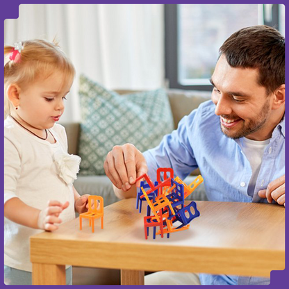 🔥Chairs Stacking Tower Balancing Game || 36 Pcs Chairs Toys Set💥
