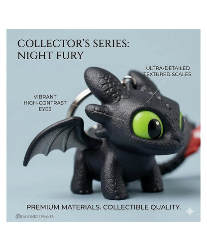 🔥 Black Blaze Dragon™ Keychain