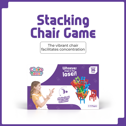 🔥Chairs Stacking Tower Balancing Game || 36 Pcs Chairs Toys Set💥