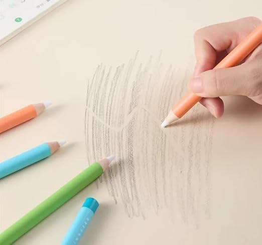 Magic Eraser Pencils Set (2 Pack) with Sharpener - Pastel, Precision Erase, Non-Toxic Kids Return Gift