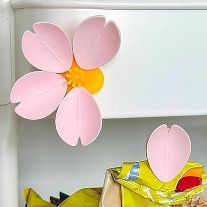 🌸 BloomSeal™ 2-in-1 Magnetic Cherry Blossom Clip | Fridge Note Holder & Snack Bag Sealer | Strong Magnetic Grip | Decorative Kitchen Organizer | Buy 1 Get 1 FREE