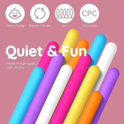 🖐️ Little Genius Silicone Busy Board 🧠 Color Learning + Sensory Play