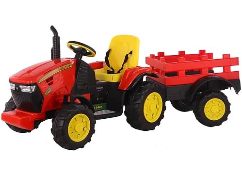 Little Farmer Adventure Electric Ride-On Tractor with Trailer