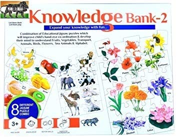 Knowledge Bank - 2 Education Learning Puzzles for Kids