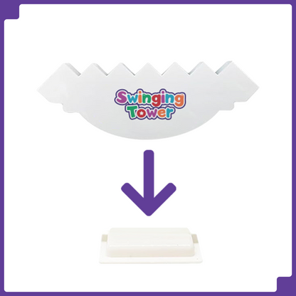 Swinging Tower Balance Game for Kids & Adults – Fun for Family, Travel & Parties