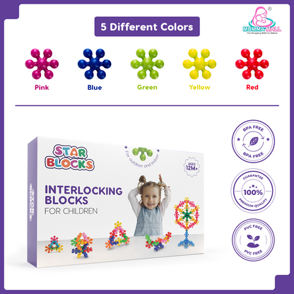 Mumma Mall - Star Block For Kids + FREE 2000+ Pages PDF Worksheet For Kids