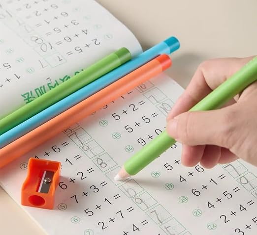 Magic Eraser Pencils Set (2 Pack) with Sharpener - Pastel, Precision Erase, Non-Toxic Kids Return Gift