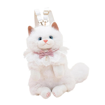 PurrBelle™ Luxury Plush Kitty Backpack 🎀