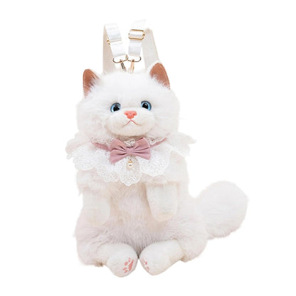 PurrBelle™ Luxury Plush Kitty Backpack 🎀
