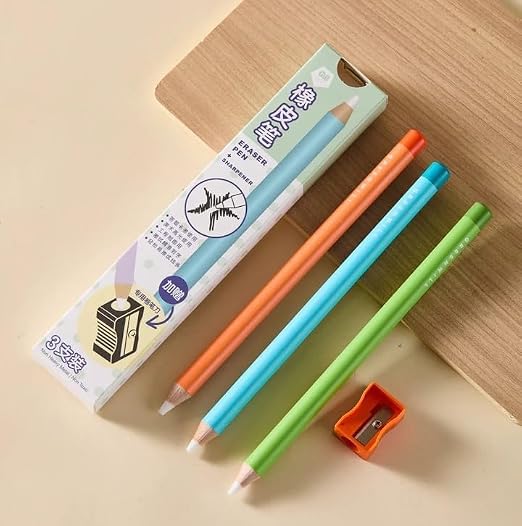 Magic Eraser Pencils Set (2 Pack) with Sharpener - Pastel, Precision Erase, Non-Toxic Kids Return Gift