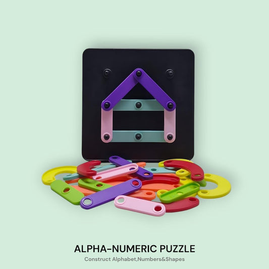 Alpha Numeric Puzzle - Alphabet Construction Puzzle Toys For Kids - Multi Activity Toys For Age Group Of 3 To 5 Year