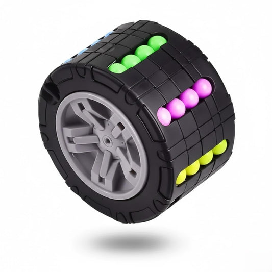 Magic Wheel Rotate and Slide Color Matching Brain Teaser Puzzle Toy for Kids and Adults with Smooth Spin Design