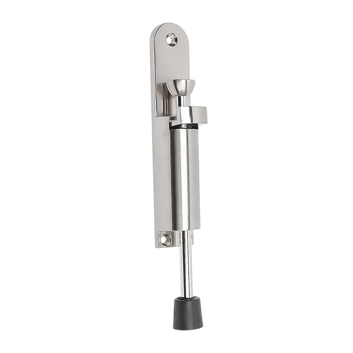 Heavy-Duty Retractable Door Stopper with Anti-Slip Rubber Grip and Screw Mount