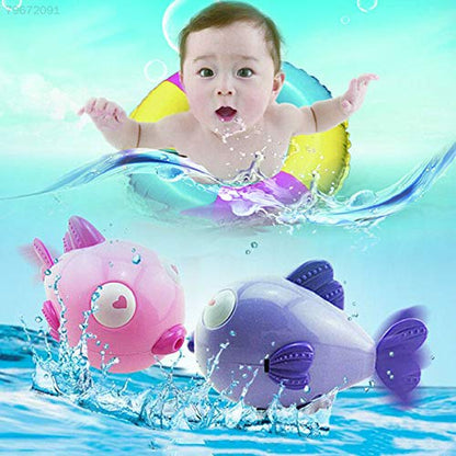 Floating Wind-Up Bath Toys for Kids – Safe Non-Toxic Swimming Fish | Fun Screen-Free Playtime & Stress-Free Bathing | 3+ years (7 Pcs))