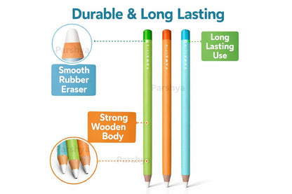 Magic Eraser Pencils Set (2 Pack) with Sharpener - Pastel, Precision Erase, Non-Toxic Kids Return Gift