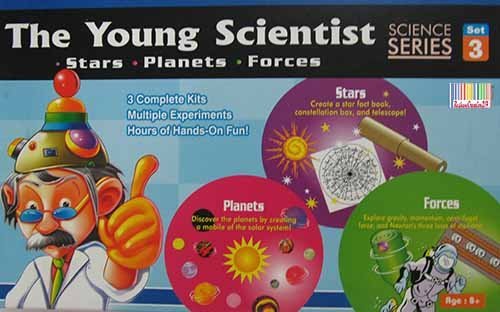 The Young Scientist Series 3 Set Part Science Kit Stars, Planets, Forces Toys for Kids