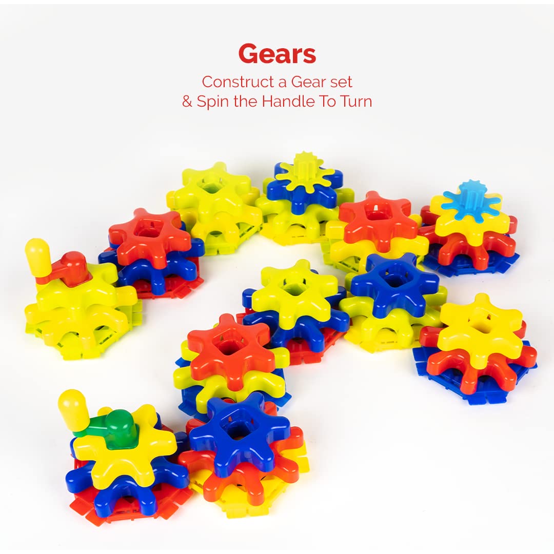 Make and Spin Gears Twisting & Turning Fun (Multicolor)