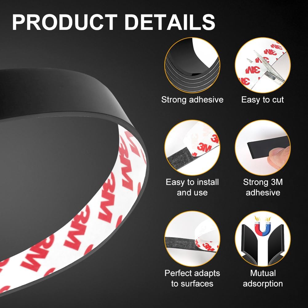 🧲 MagFusion 360™ Premium Magnetic Utility Holder for Notes, Photos, Keys & Everyday Essentials/ 1 M Length