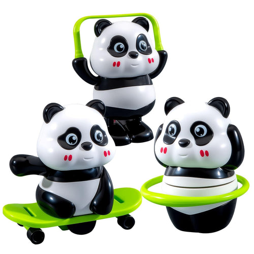3-in-1 Panda Sports Activity Toy Set for Kids | Cute Panda Skater, Hula Hoop & Jump Rope Toy